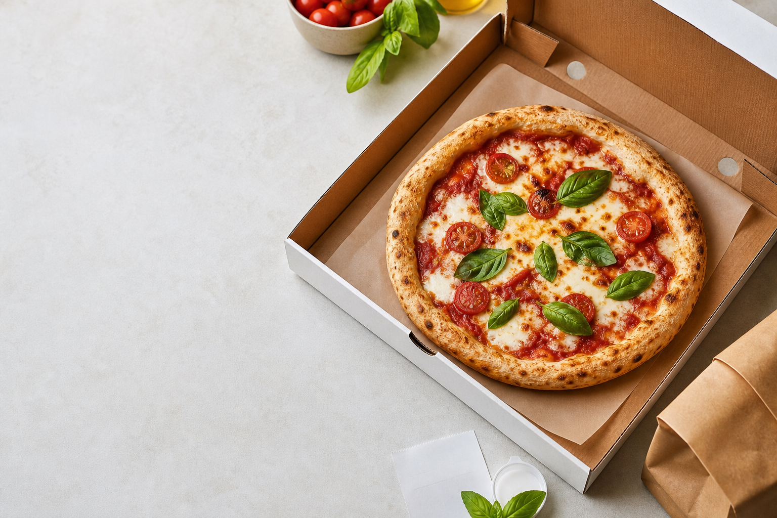 Food prepared for delivery
